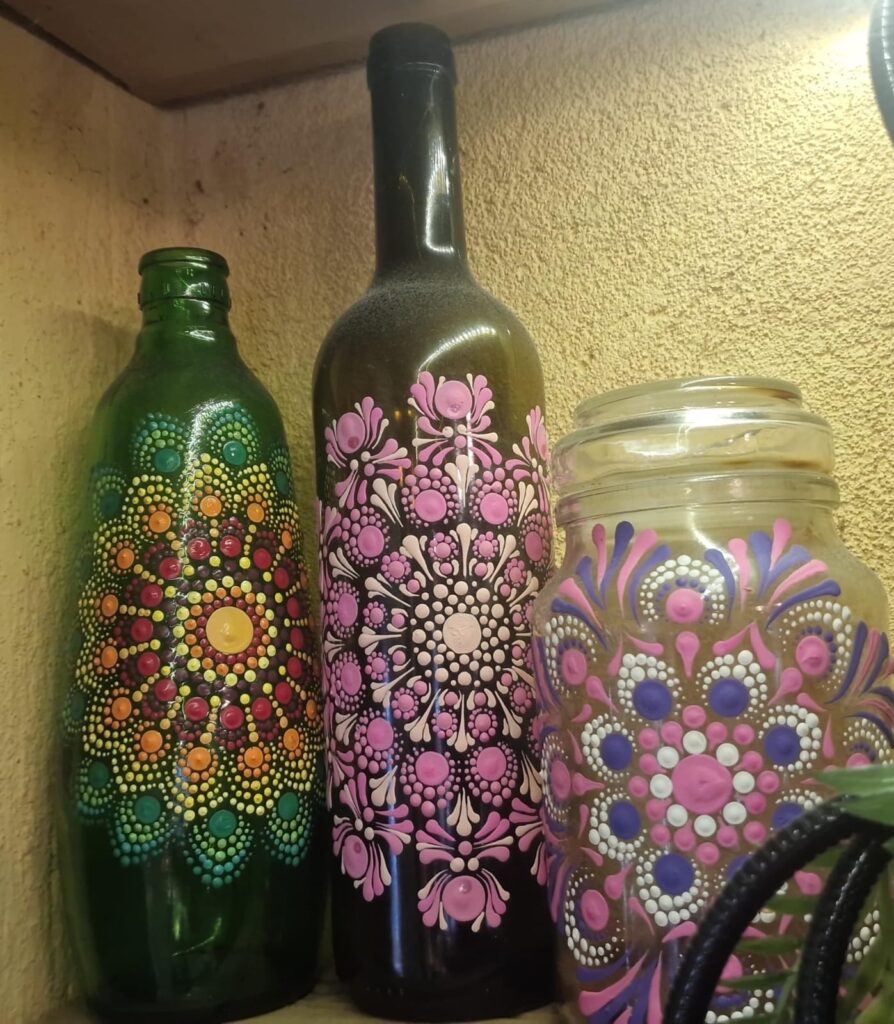 Botes y botellas serie Mandala